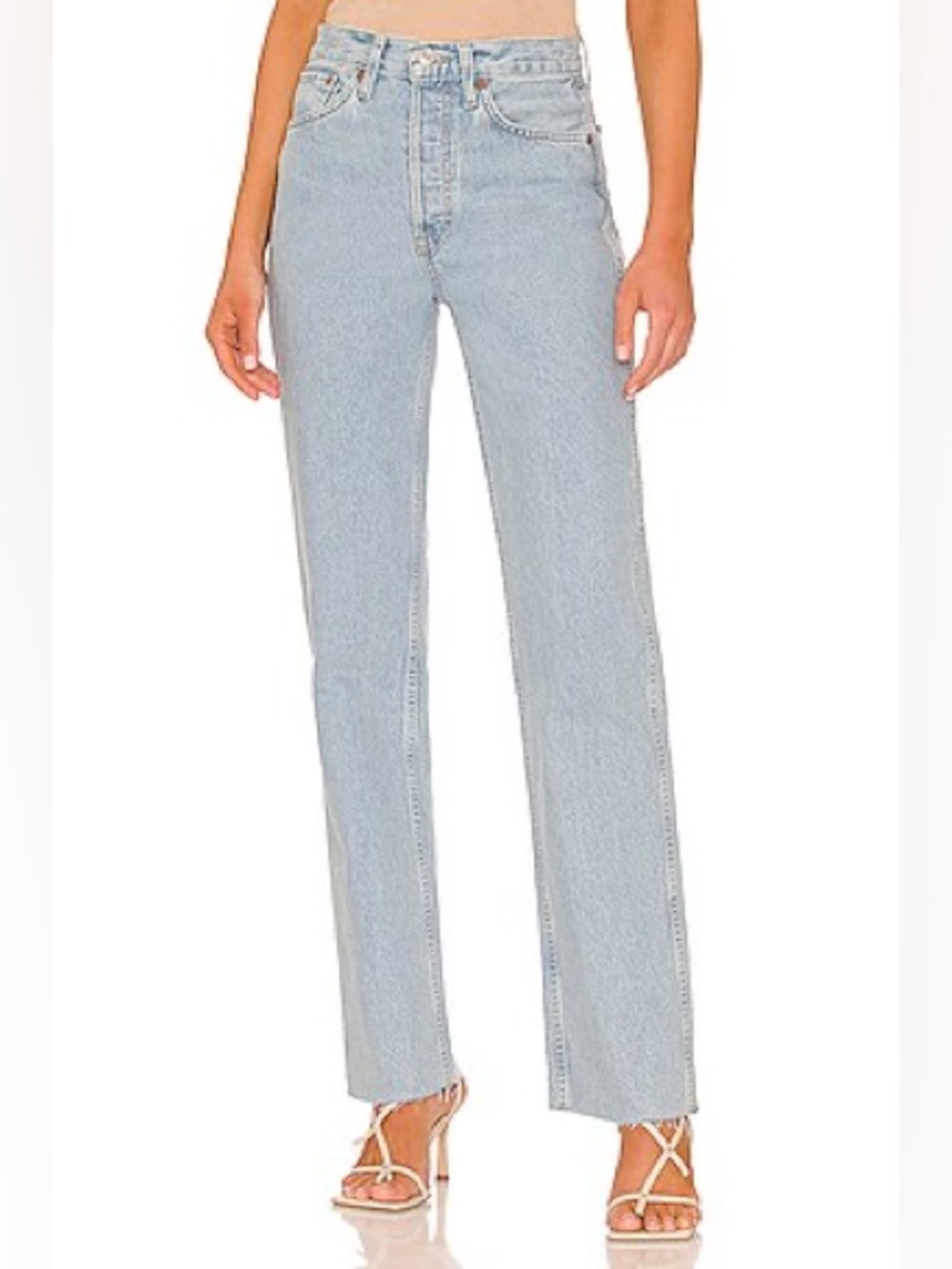 RE/DONE Originals '90s High-Rise Loose Jean in "NAF" (Natural Fading) Size 29